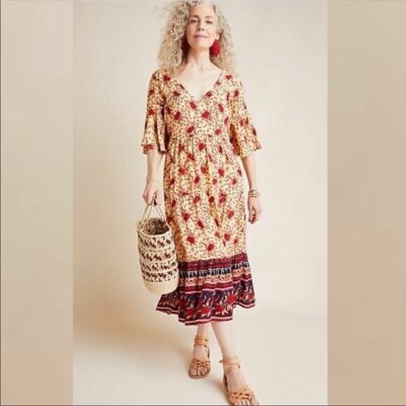 Faithful the Brand Floral Melia Midi Dress NWT - Picture 9 of 9